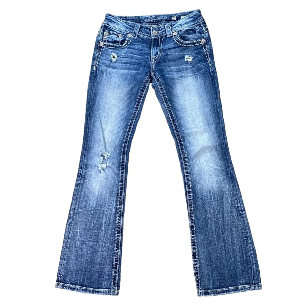 Miss Me Womans Jeans Size 27 JE8901B2R Boot - Picture 2 of 6